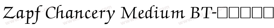 Zapf Chancery Medium BT字体转换